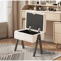 Luxury Bedroom Vanity Stool with Storage