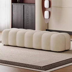 White Cream Foot Stool