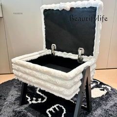 Luxury Bedroom Vanity Stool with Storage