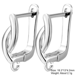 Juya 2Pcs Earring Hook Clasps