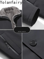 YOLANFAIRY Men’s Fur Coat