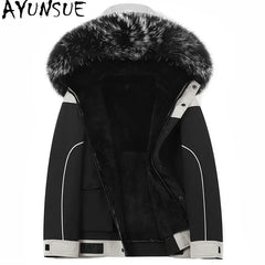 YOLANFAIRY Mink Fur Coat