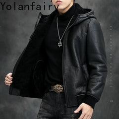 YOLANFAIRY Mink Fur Coat