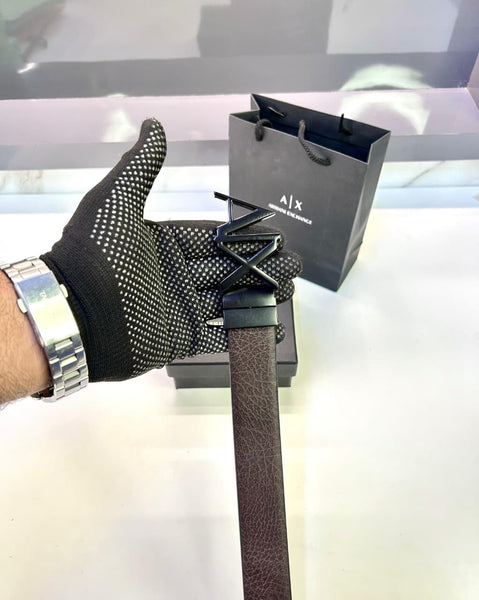 Armani Exchange Black Reversible Belt – Premium Quality