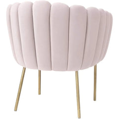 Dolores Modern Blush Accent Chair