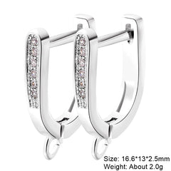 Juya 2Pcs Earring Hook Clasps
