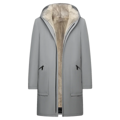 YOLANFAIRY Men’s Fur Parka