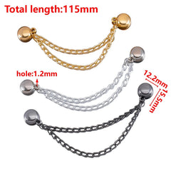 1pc 2pcs 4pcs 8pcs Tuck Waist Design Metal Chain Magnetic Buckle Long Pant Sleeve Shorten Free - suturing Fixed Alloy Brooch Strap - DigiTech ecom Store