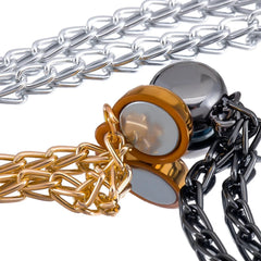 1pc 2pcs 4pcs 8pcs Tuck Waist Design Metal Chain Magnetic Buckle Long Pant Sleeve Shorten Free - suturing Fixed Alloy Brooch Strap - DigiTech ecom Store