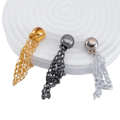 1pc 2pcs 4pcs 8pcs Tuck Waist Design Metal Chain Magnetic Buckle Long Pant Sleeve Shorten Free - suturing Fixed Alloy Brooch Strap - DigiTech ecom Store