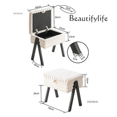 Luxury Bedroom Vanity Stool with Storage