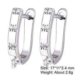 Juya 2Pcs Earring Hook Clasps