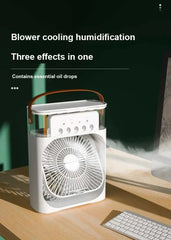 3-in-1 Mini USB Humidifier Fan