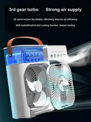 3-in-1 Mini USB Humidifier Fan