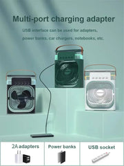 3-in-1 Mini USB Humidifier Fan