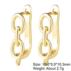 Juya 2Pcs Earring Hook Clasps