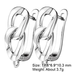 Juya 2Pcs Earring Hook Clasps
