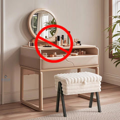 Luxury Bedroom Vanity Stool with Storage