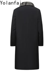 YOLANFAIRY Men’s Fur Coat