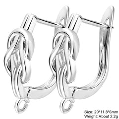 Juya 2Pcs Earring Hook Clasps