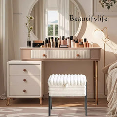 Luxury Bedroom Vanity Stool with Storage