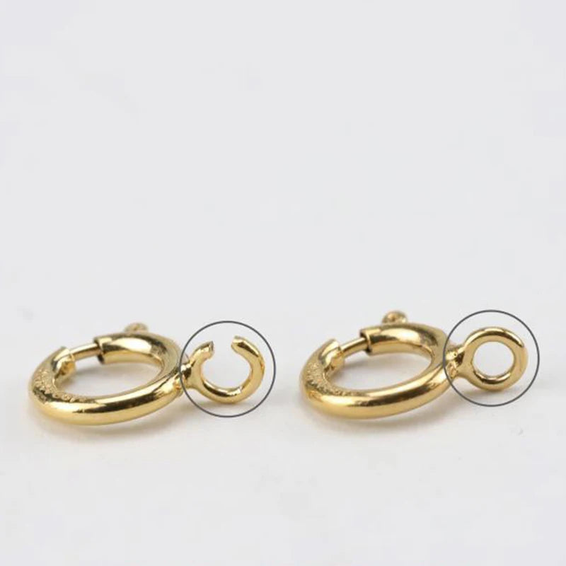14K Gold Spring Clasps