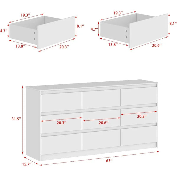 Hitow 9-Drawer Dresser