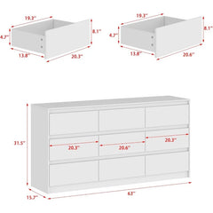 Hitow 9-Drawer Dresser