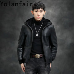 YOLANFAIRY Mink Fur Coat
