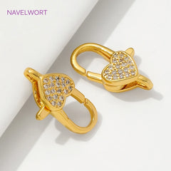 18K Gold Heart Clasp