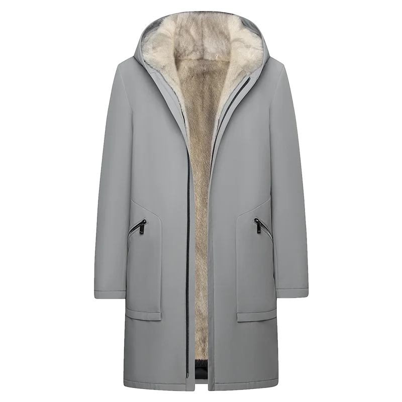 YOLANFAIRY Men’s Fur Parka