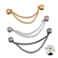 Metal Chain Magnetic Buckle Brooch Strap