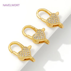 18K Gold Heart Clasp