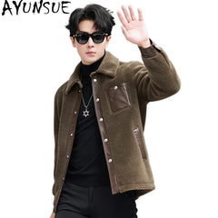 AYUNSUE Men’s Wool Coat