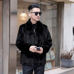 Men`s Winter Hooded Fur Parka