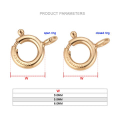 14K Gold Spring Clasps