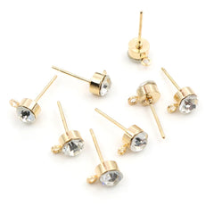 Brass Round Earring Hooks