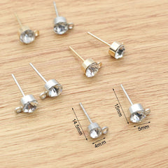 Brass Round Earring Hooks