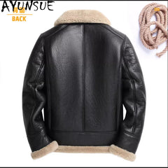 Winter Shearling Leather Jacket