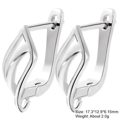 Juya 2Pcs Earring Hook Clasps