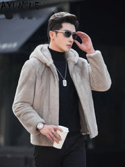 AYUNSUE Men’s Mink Coat