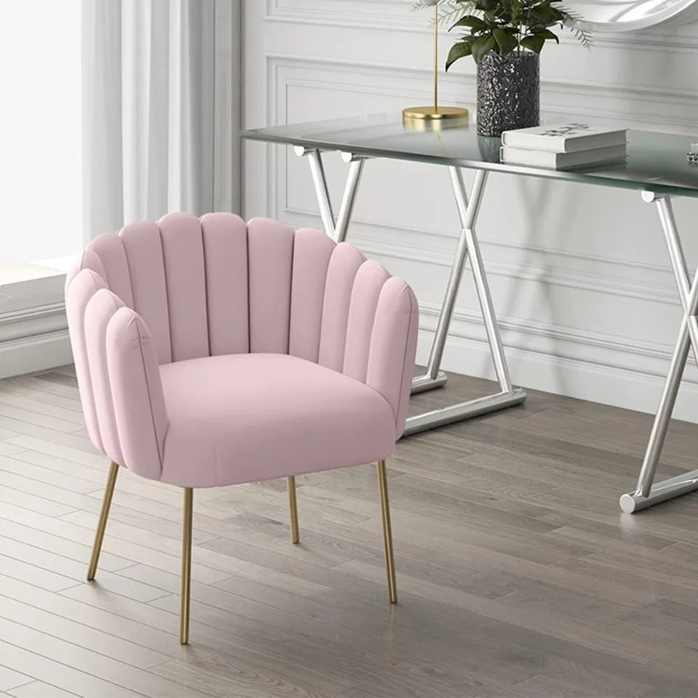 Dolores Modern Blush Accent Chair