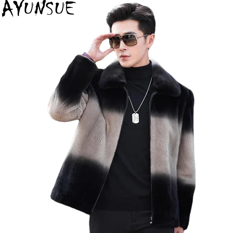 AYUNSUE Men’s Mink Jacket