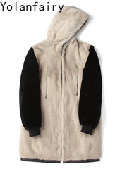 YOLANFAIRY Men’s Fur Parka