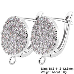 Juya 2Pcs Earring Hook Clasps