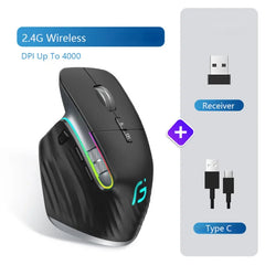 2.4G Wireless RGB Bluetooth Mouse