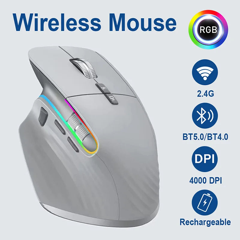 2.4G Wireless RGB Bluetooth Mouse