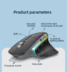 2.4G Wireless RGB Bluetooth Mouse