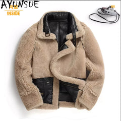 Winter Shearling Leather Jacket