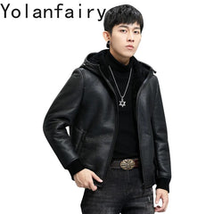 YOLANFAIRY Mink Fur Coat
